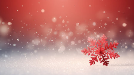 Red christmas holiday star background in red and white colours. Winter theme wallpaper.の素材