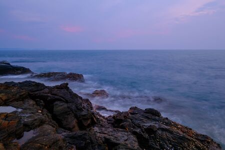 stone in the seaの写真素材