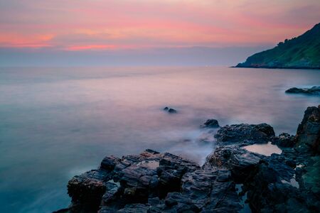 stone in the seaの写真素材