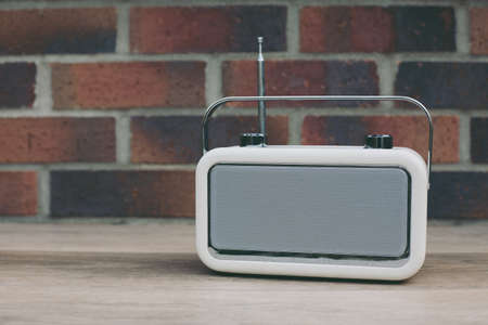 A vintage radio conceptual image with copy spaceの写真素材