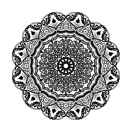abstract decoreative Islamic pattern mandala design of meditational healing spirituality relaxation backgroundのイラスト素材