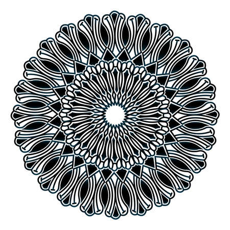 Mandala drawing henna arabic muslim line art background Designのイラスト素材