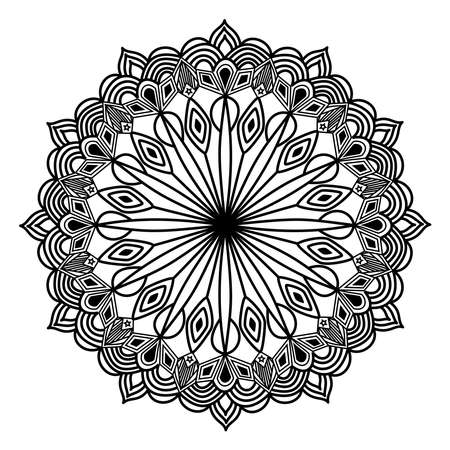 arabesque mandala detailed fantasy artwork design for invitation of luxury symmetric pattern backgroundのイラスト素材