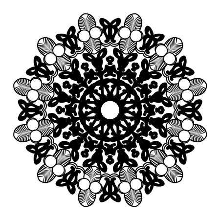 Islamic mandala design background of flower pattern vector art elementのイラスト素材