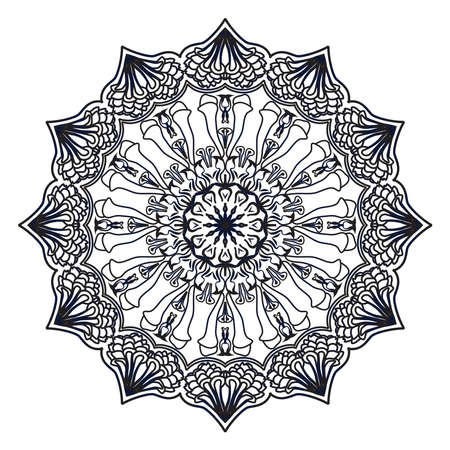 islamic  mandala geometric vector  background design with elegant round medallion persian line artのイラスト素材