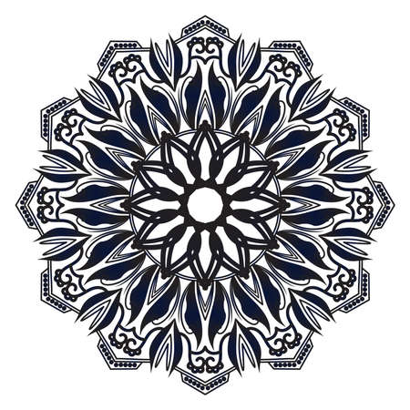 elegant round medallion persian mandala geometric vector islamic background designのイラスト素材