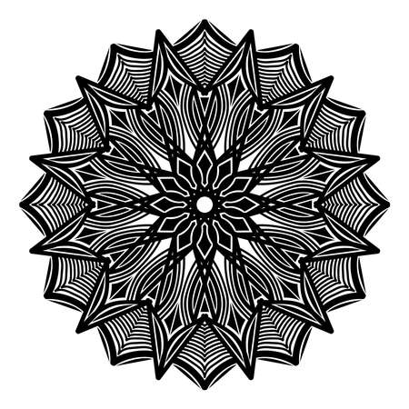 bohemian mandala design of meditation flourish greeting texture designのイラスト素材