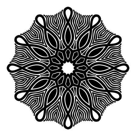 mandala template of arabesques texture of vector background designのイラスト素材