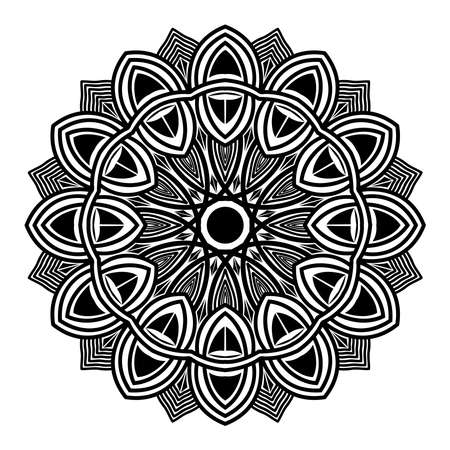 abstract decorative ornamental mandala illustration vintage background Designのイラスト素材