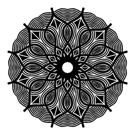 mandala illustration vintage background Design of abstract decorative ornamentalのイラスト素材