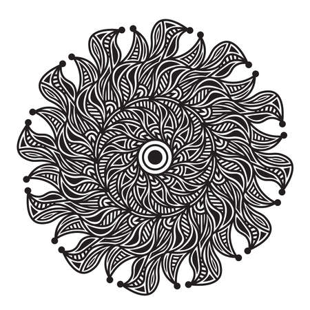 arabesque ornament mandala pattern design for print template backgroundのイラスト素材