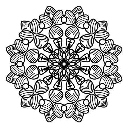 islamic mandala of meditation relaxation arabian floral pattern for ramadan mubarak traditional muslim celebration backgroundのイラスト素材