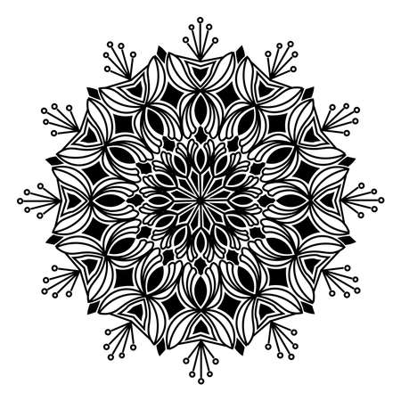 islamic mandala of meditation relaxation arabian floral pattern for ramadan mubarak traditional muslim celebration backgroundのイラスト素材