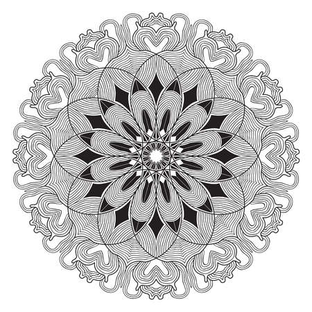 islamic mandala of meditation relaxation arabian floral pattern for ramadan mubarak traditional muslim celebration backgroundのイラスト素材