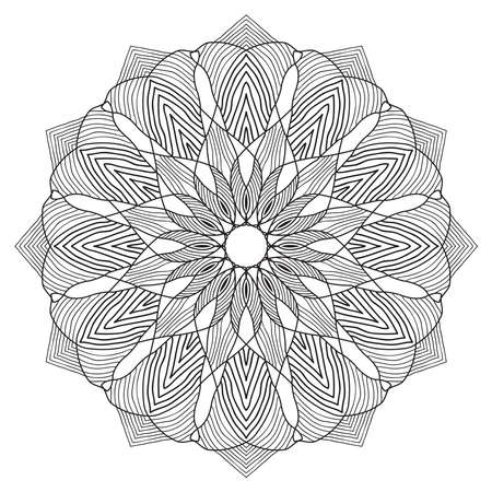 islamic mandala of meditation relaxation arabian floral pattern for ramadan mubarak traditional muslim celebration backgroundのイラスト素材