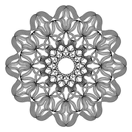 arabesque mandala design of islamic geometric element drawing for floral pattern with arabic style henna artworkのイラスト素材
