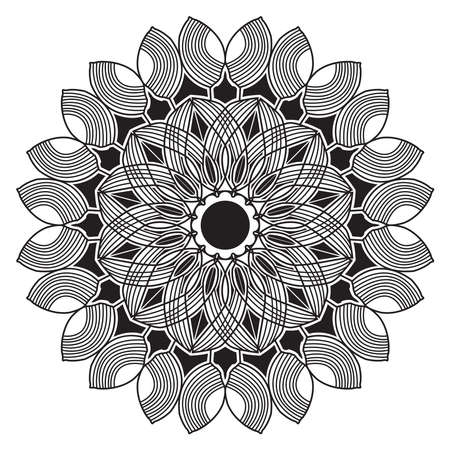 islamic mandala of meditation relaxation arabian floral pattern for ramadan mubarak traditional muslim celebration backgroundのイラスト素材