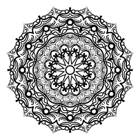 islamic mandala of meditation relaxation arabian floral pattern for ramadan mubarak traditional muslim celebration backgroundのイラスト素材