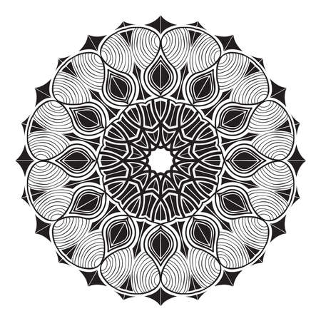 islamic mandala of meditation relaxation arabian floral pattern for ramadan mubarak traditional muslim celebration backgroundのイラスト素材