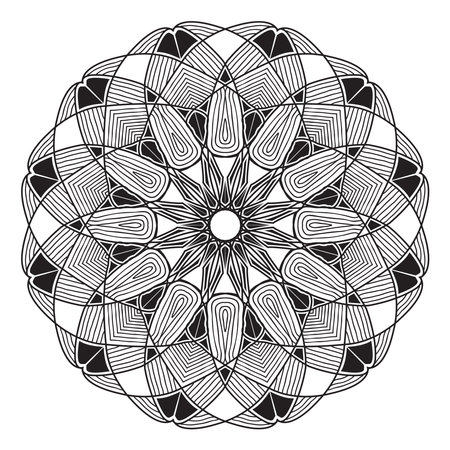 islamic mandala of meditation relaxation arabian floral pattern for ramadan mubarak traditional muslim celebration backgroundのイラスト素材