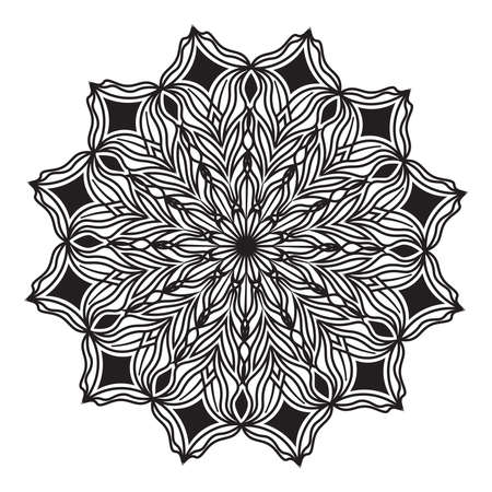 islamic mandala of meditation relaxation arabian floral pattern for ramadan mubarak traditional muslim celebration backgroundのイラスト素材