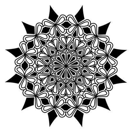 islamic mandala of meditation relaxation arabian floral pattern for ramadan mubarak traditional muslim celebration backgroundのイラスト素材