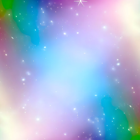 abstract night sky space with Colorful nebula artの素材