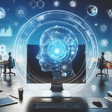 Futuristic graphics fushion design with artificial intelligenceの素材