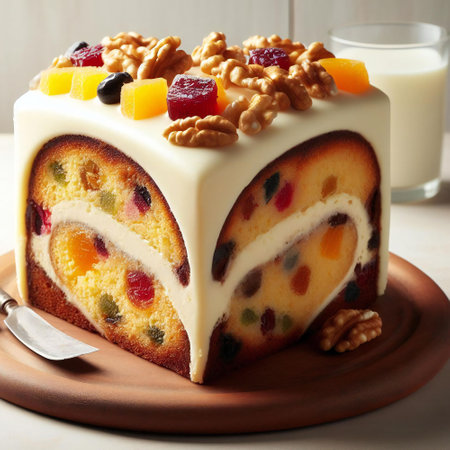 Heart shaped perfection with cream cheese fruitcakeの素材