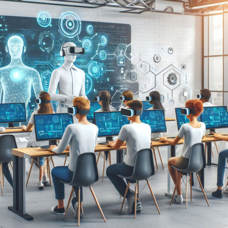 Future forward education with AI and technologyの素材