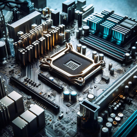 Creative design of hardware motherboard  technical background in PCの素材