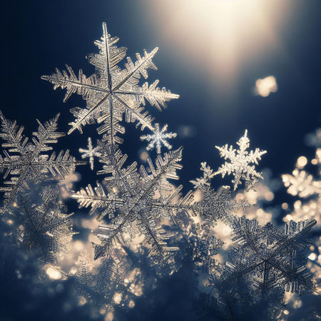 Snowflake wallpapers can bring the enchantment of winter wonders indoorsの素材