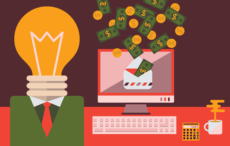 Successful Online Business Ideaのイラスト素材