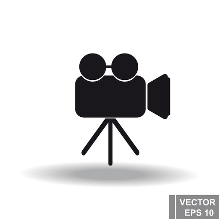 The camera icon isolated on a white backgroundのイラスト素材