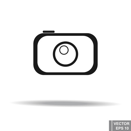 Simple flat icon. Camera. For your design.のイラスト素材
