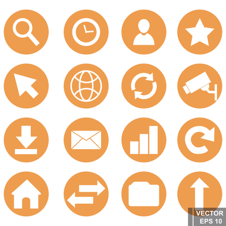 Set of icons. Refresh home. Different. For your design.のイラスト素材