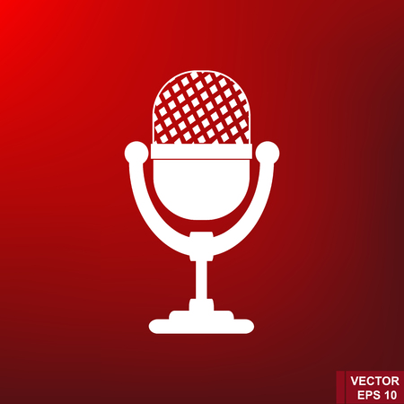 Microphone. The icon. To interview. TV. For your designのイラスト素材