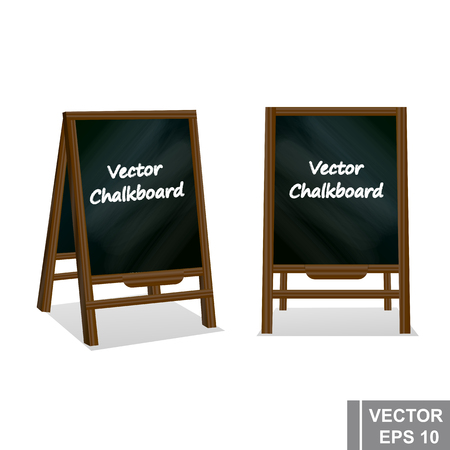 Chalk board. School. Training. Green and black. For your design.のイラスト素材