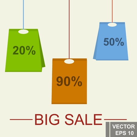 Online purchase. Great sale. Interest. For your design. vector illustrationのイラスト素材