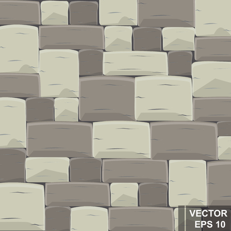 The texture is brick. The cartoon. Stone wall. For your design. vector illustrationのイラスト素材