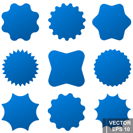 Vector elements. Stickers for text. Isolated on white background.のイラスト素材