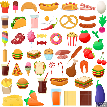 Fast food. Delicious. Dinner. Icon For your design.のイラスト素材
