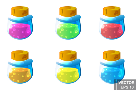 Game background. Cartoon style. Thing. Bright. For your design. Energy. A life. The magical game.のイラスト素材
