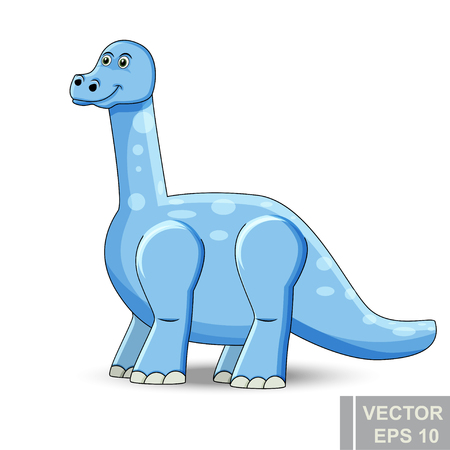 Dinosaur. cartoon style. Prehistoric. Bright. Children's. For design.のイラスト素材