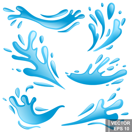 Splash of water. Songkran Festival Spray. Douche. Waves. Water. For your design.のイラスト素材