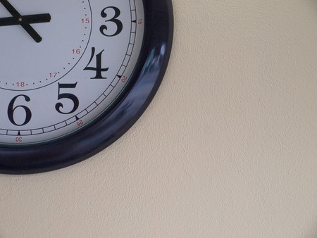 Some body of clock feelling about time and lonely.