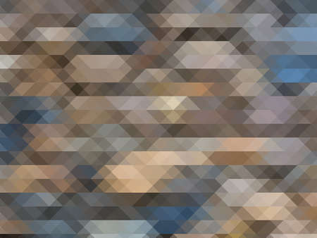 Retro mosaic pattern of geometric texture from triangle shapes, abstract background illustration.