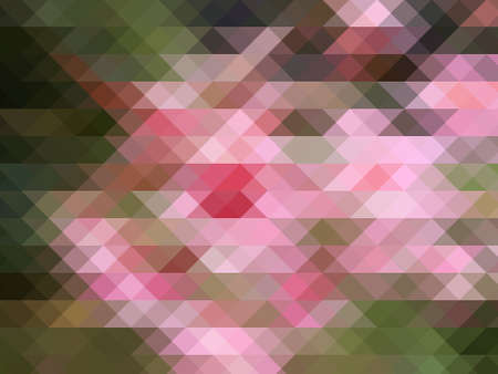Retro mosaic pattern of geometric texture from triangle shapes, abstract background illustration.