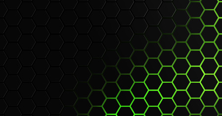 Hexagon geomatric 8k background, Future technology concept.の写真素材