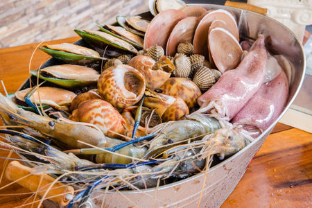 seafood set for foodの写真素材